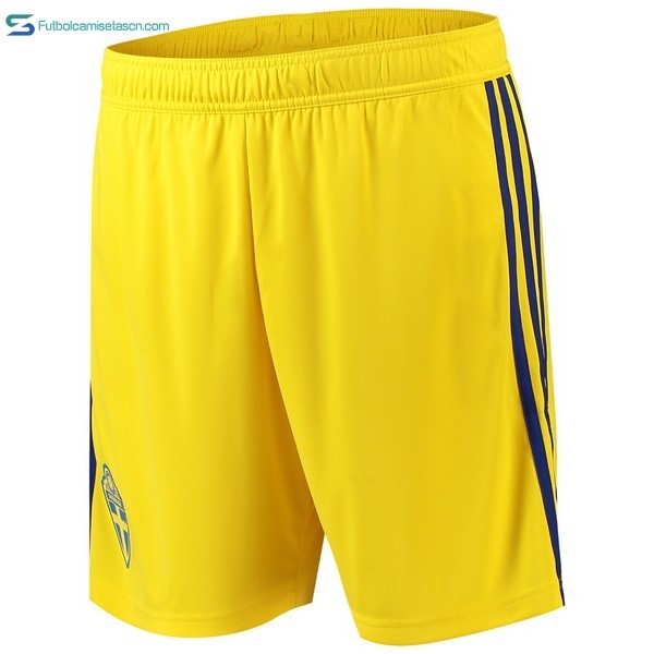 Pantalones Suecia 2ª 2018 Amarillo